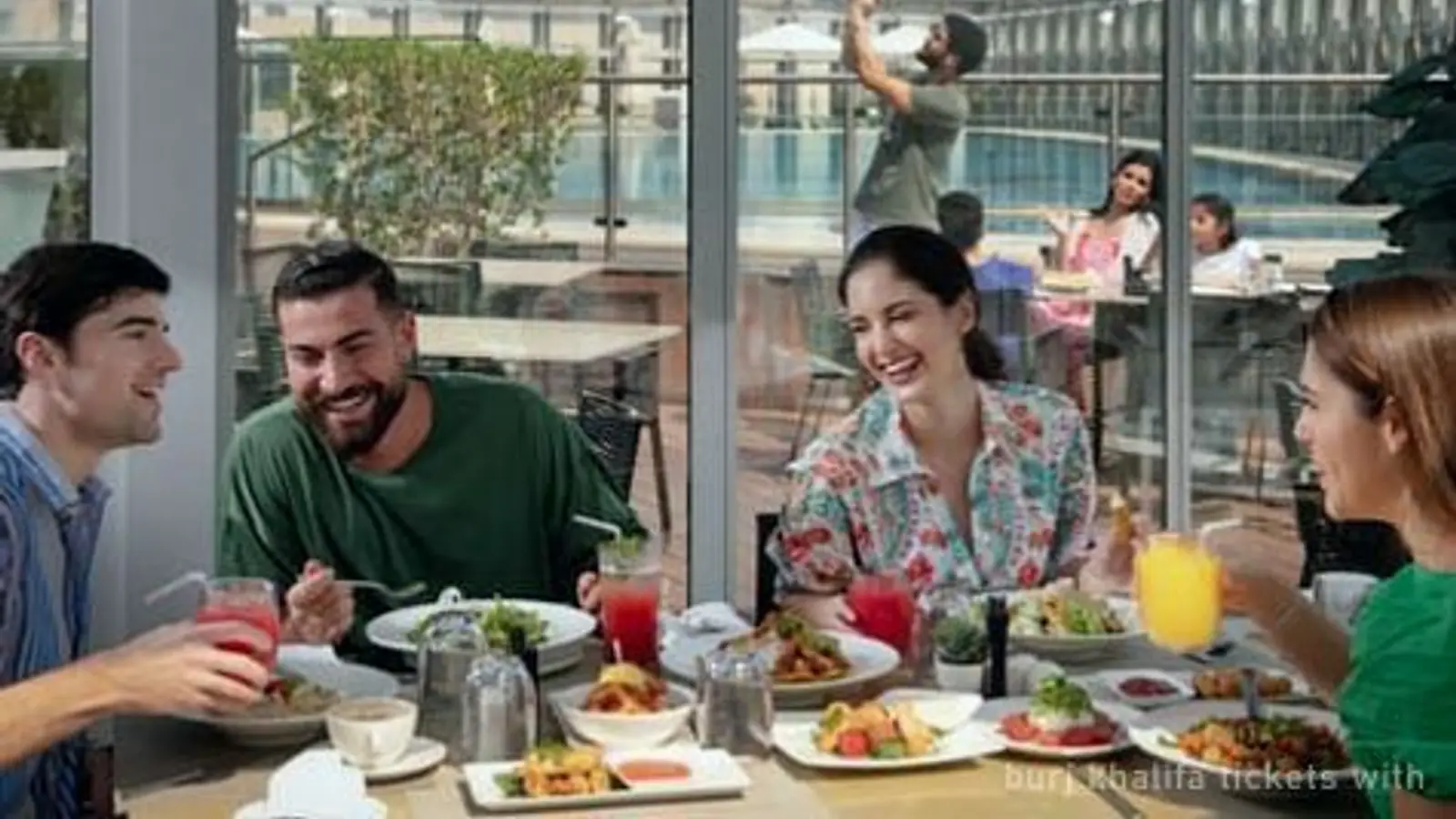 Burj Khalifa Tickets with Dinner: Deck + 3-Course Meal, $90 — photo from the booking listing, Burj Khalifa, Dubai